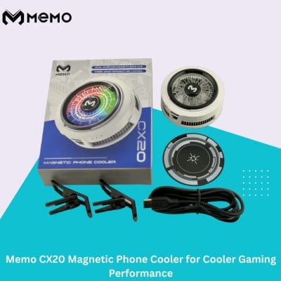 Picture of Memo CX20 Magnetic Phone Cooler for Cooler Gaming Performance - Black