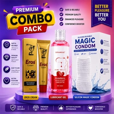 Picture of Premium Combo: Eros Cream + Strawberry Gel + Magic Condom
