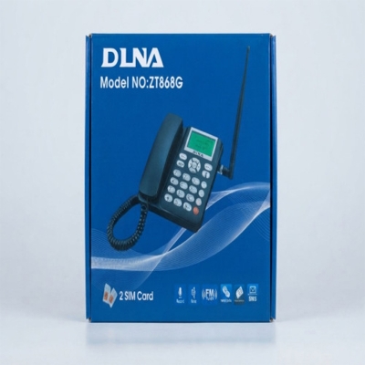 Picture of DLNA ZT868G 2 SIM Card Wireless Landline Phone with FM Tuner, Record, and SMS Support
