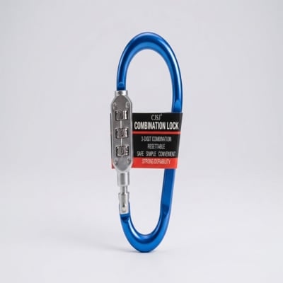 Picture of CJSJ 3-Digit Resettable Carabiner Combination Lock for Backpack & Luggage (Small)

