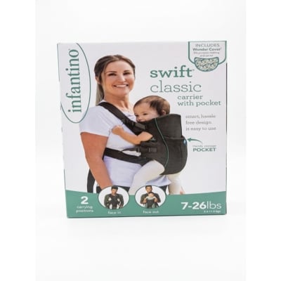 Picture of Infantino Swift Classic Baby Carrier with Pocket – 2-Way Facing Lightweight Carrier (7-26 lbs)
