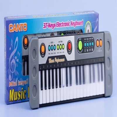 Picture of Kids 37 Key Electronic Keyboard Piano Toy – Musical Workstation with Stereo Speaker & Mic
