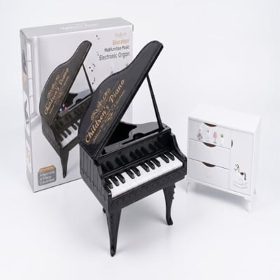 Picture of Mini Grand Piano Toy for Kids – Multifunctional Electronic Organ with 3D Lights & 13 Demo Songs
