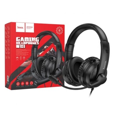 Picture of Hoco W103 Wired Gaming Headset with HD Mic and Deep Bass Stereo Sound for PC Laptop and Mobile
