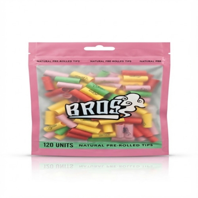 Picture of BROS Natural Pre-Rolled Smoking Filter Tips - 120 Pcs
