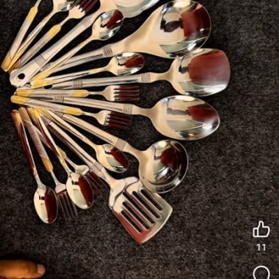 Picture of Premium Spoon & Kitchen Set -18 pcs Silver