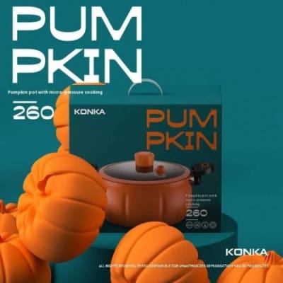 Picture of 8L Pumpkin Cooking Pot – Multifunctional Non-Stick Pressure Cooker