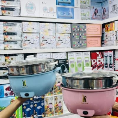 Picture of Big Electric Multi-functional Cooking Pot 5.2 L Multi Cooker (Blue)