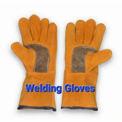 Picture of 13" Welding Gloves Heat Resistance Long Cow Split Leather Gloves for Welder Work(1 Pair) Brown