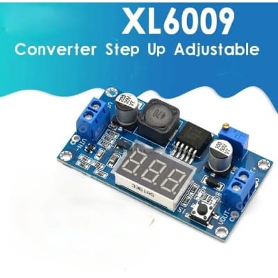 Picture of XL6009 Boost Converter  DC To DC  Step Up Boost Converter Module With Display  4.5-32V To 5-35V 4A Power Supply Voltage Regulator Adapters Blue