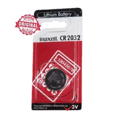 Picture of Maxell CR2032 3V Lithium Battery 3V Button Battery motherboard remote control Battery 1 Pics Silver