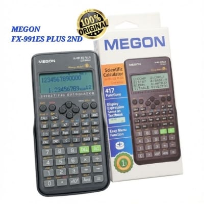 Picture of Fx-991es plus 2ND Edition 1 Years Warranty QUALITY  Scientific Calculator For Students Grey