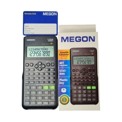 Picture of MEGON FX-100MS 2nd Edition Quality Scientific Calculator For Students 2 Years Warranty Grey