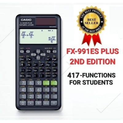 Picture of FX-991ES PLUS 2nd Scientific Calculator - Battery Powered-Black For Students(cpy) Black