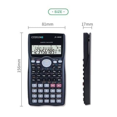 Picture of C-T PLUS Scientific Calculator Fx-100MS For Students Black