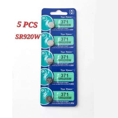 Picture of 371/SR920SW Silver Oxide Button Cell Watch Battery - 5 PCS Blue