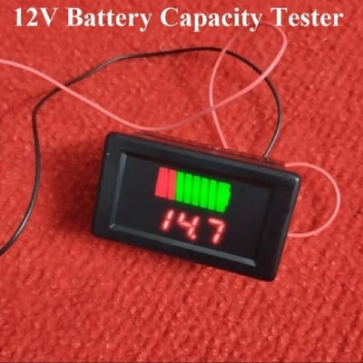 Picture of DC 12V Lead ACID Batteries Indicator Battery Capacity LED Tester Digital Voltmeter 
