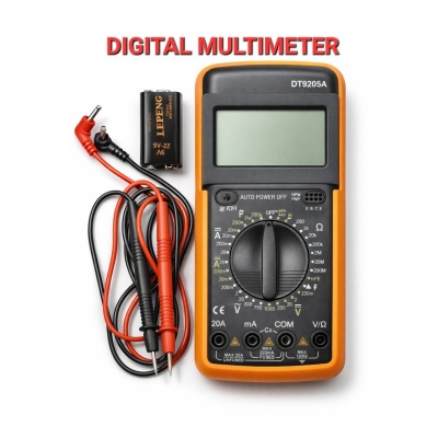Picture of Professional Digital Multimeter AC DC LCD For Multi-Testing DT 9205A Black