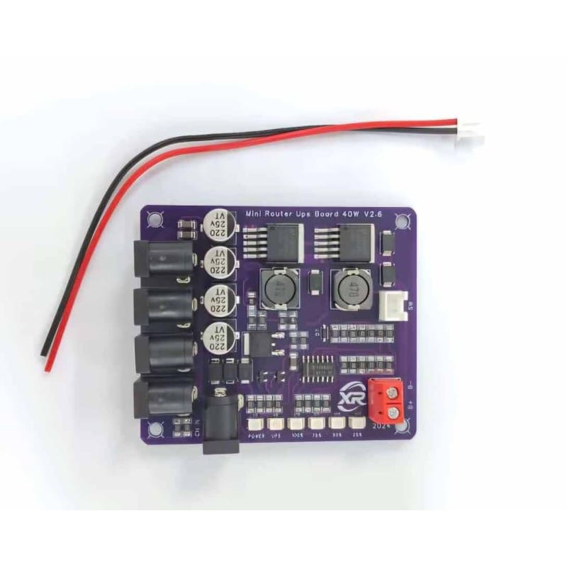 Picture of Mini Router DC UPS Power Board 40W 5V 9V 12V Battery Input 12V Battery Level Indicator Backup for Wifi Onu Router IP Camera Purple