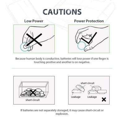 Picture of Top Power CR2032 3V Lithium Battery 3V Button Battery motherboard remote control Battery 5Pcs Silver