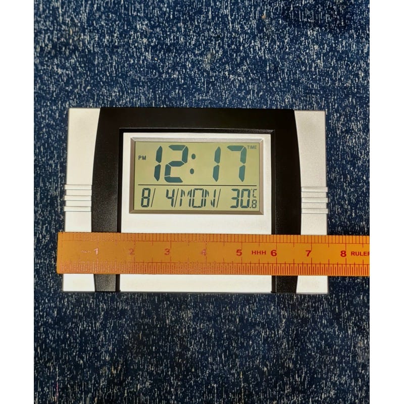 Picture of Digital Square Table And Wall Clock Temperature display Medium Size 