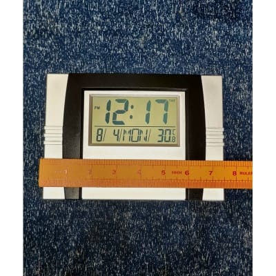 Picture of Digital Square Table And Wall Clock Temperature display Medium Size 
