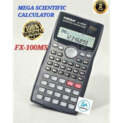 Picture of 2 Years Warranty MEGA FX-100MS 1ST Edition Scientific Calculator Black