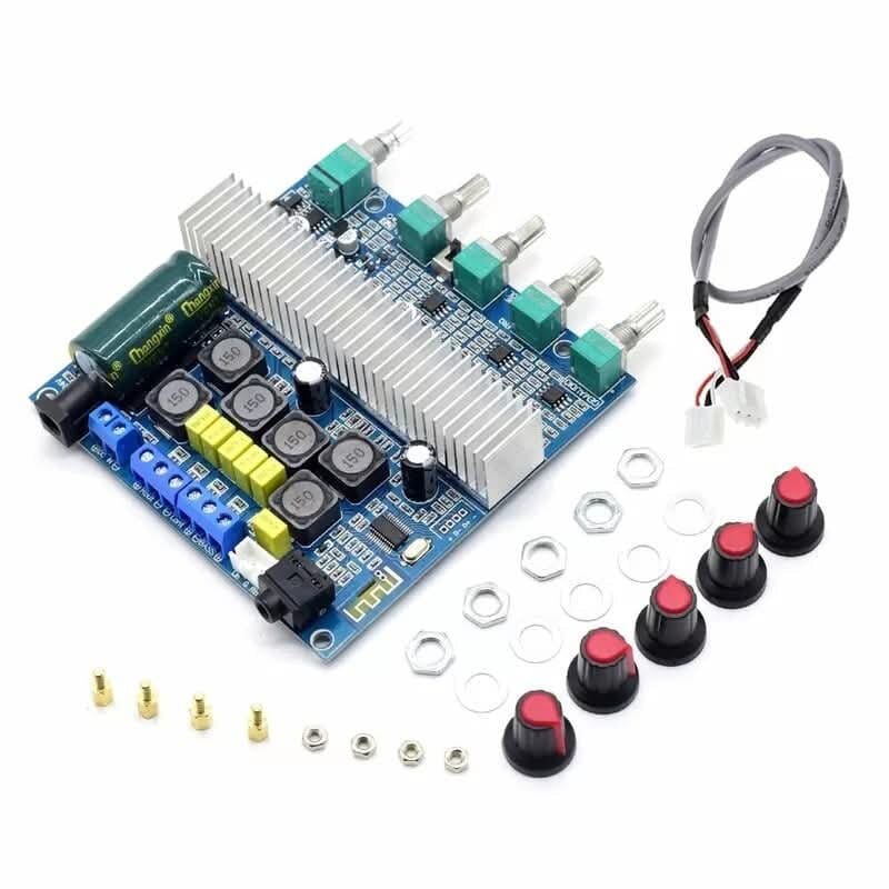 Picture of CA3169B TPA3116 Subwoofer Amplifier Audio Board 2.1 HiFi Amplificador USB DAC Bluetooth 5.0 Power Amplifiers 2x50W+100W Blue