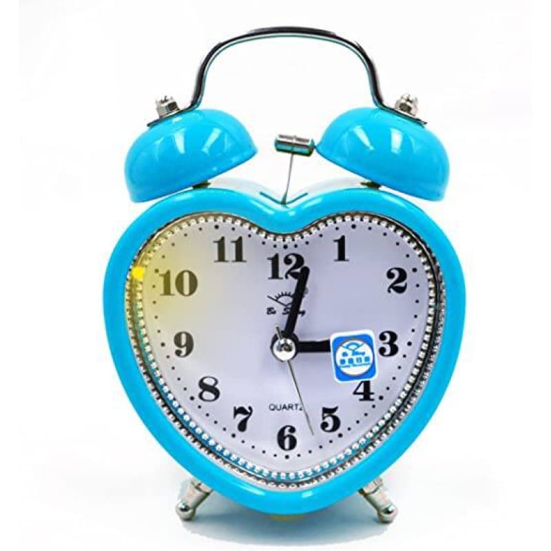 Picture of Twin Bell Table Alarm Clock love Shape 