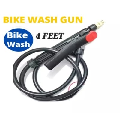 Picture of Bike Car Wash Water Spray Gun With 4 Feet Pipe Black