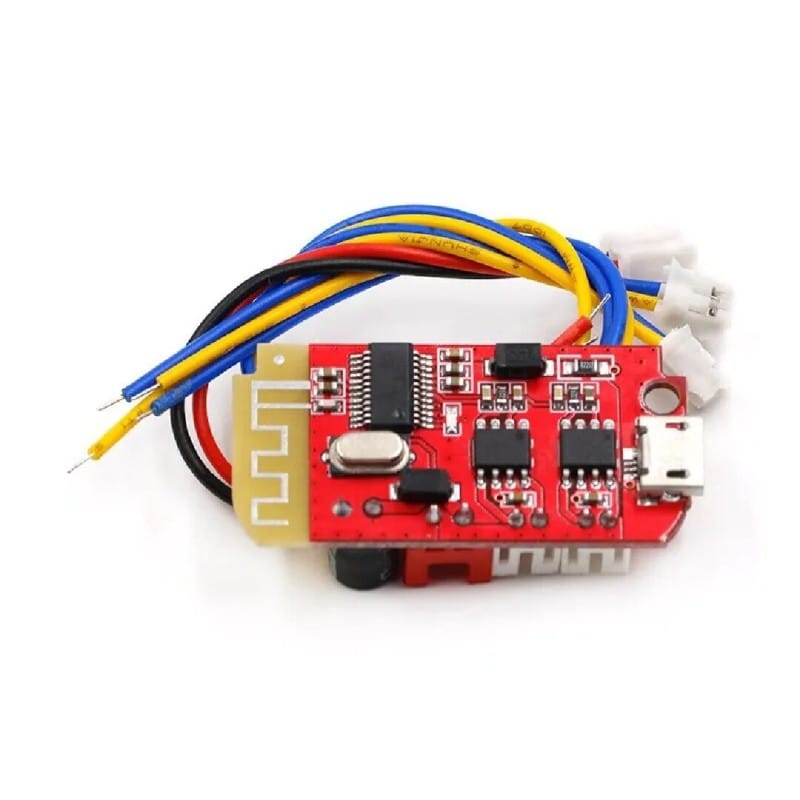 Picture of CT14 Bluetooth 4.2 5V 2A Mini Stereo Power Amplifier Board 5W+5W Red