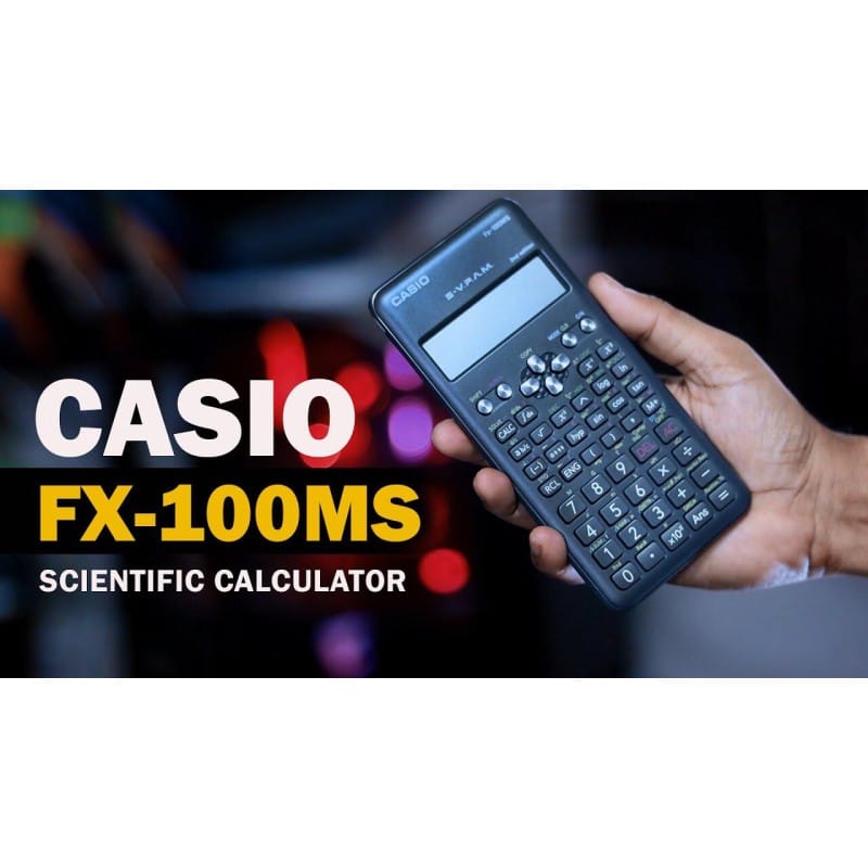 Picture of FX 100MS 2nd Edition Scientific Calculator For Students Black