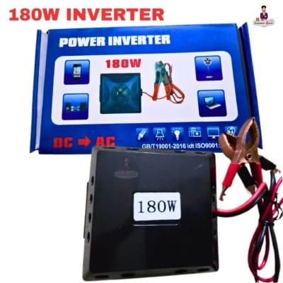 Picture of Power Inverter 180W DC 12v to AC 220v Black