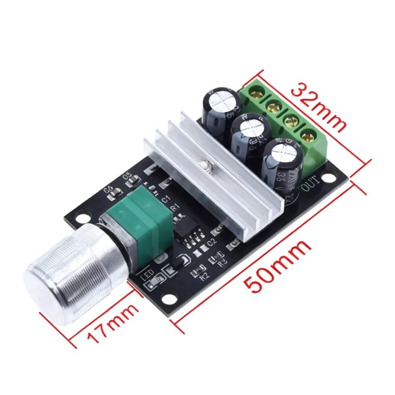 Picture of 1203B PWM 6V 12V 24V 28V 3A DC Motor Speed Controller Regulator 