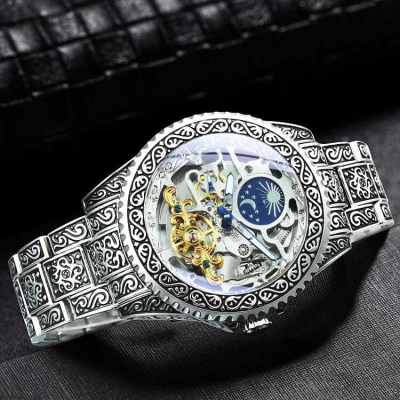 Picture of Forsining TM-378G Automatic Mechanical Luxury Japan Movement Fashion Luminous Waterproof Men's Watches 