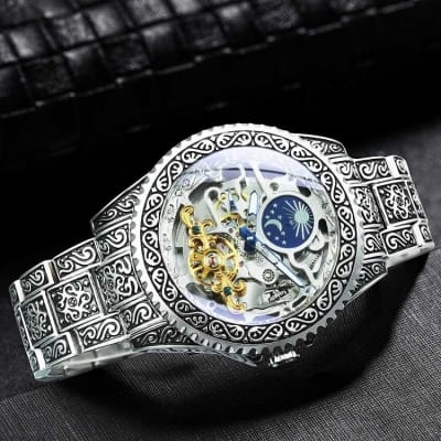 Picture of Forsining TM-378G Automatic Mechanical Luxury Japan Movement Fashion Luminous Waterproof Men's Watches 