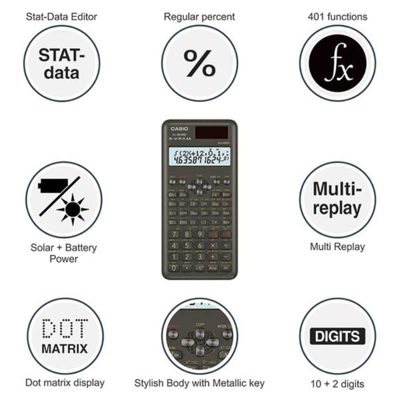 Picture of Scientific Calculator FX-991MS 2ND Edition For Students Grey