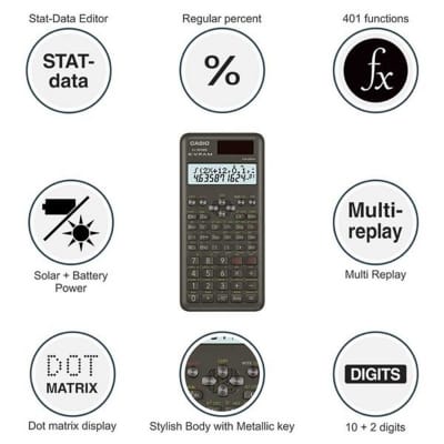 Picture of Scientific Calculator FX-991MS 2ND Edition For Students Grey
