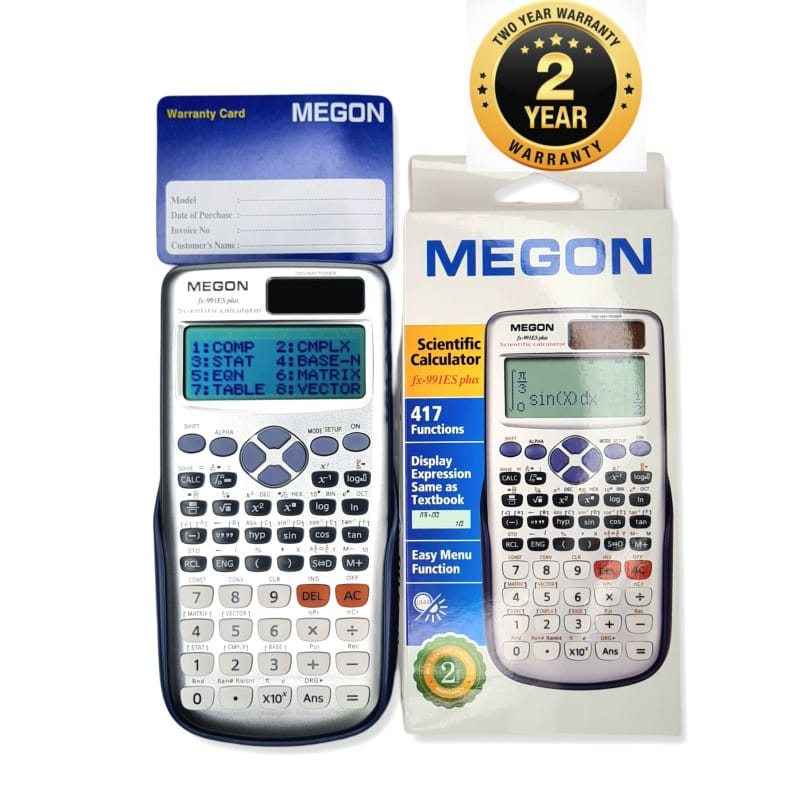 Picture of Fx-991ES PLus 2 years Warranty Calculator  Scientific Calculator For Students Grey