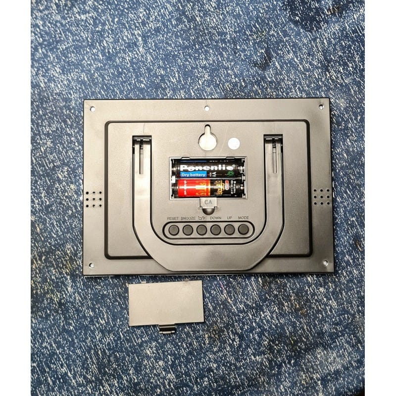 Picture of Digital Square Table And Wall Clock Temperature display Medium Size 