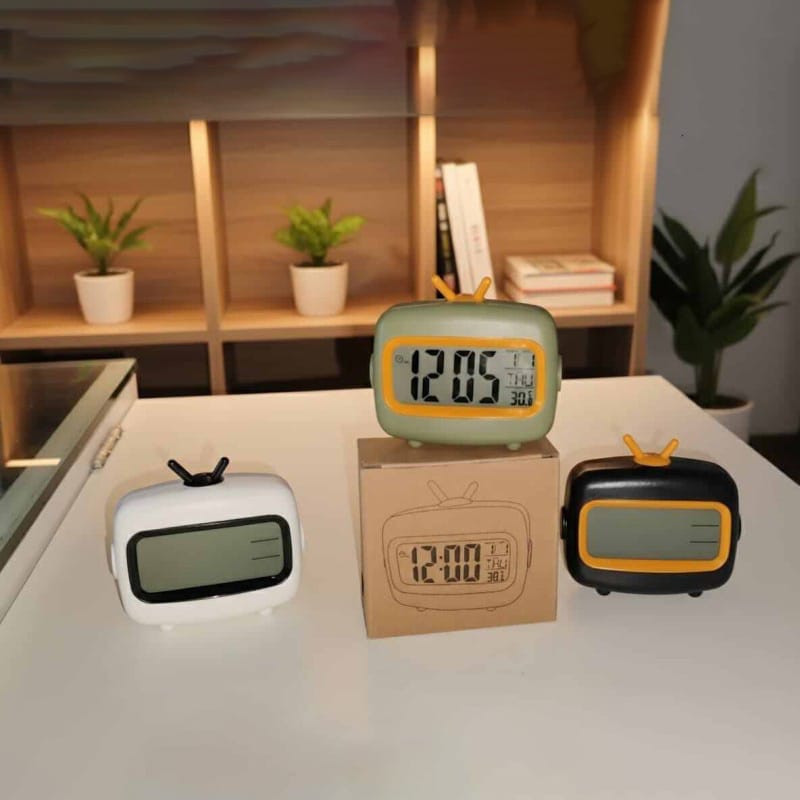 Picture of Digital Clock,Cute Retro TV-Shaped Digital Television Clock 