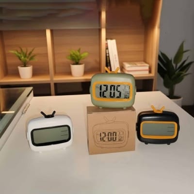 Picture of Digital Clock,Cute Retro TV-Shaped Digital Television Clock 