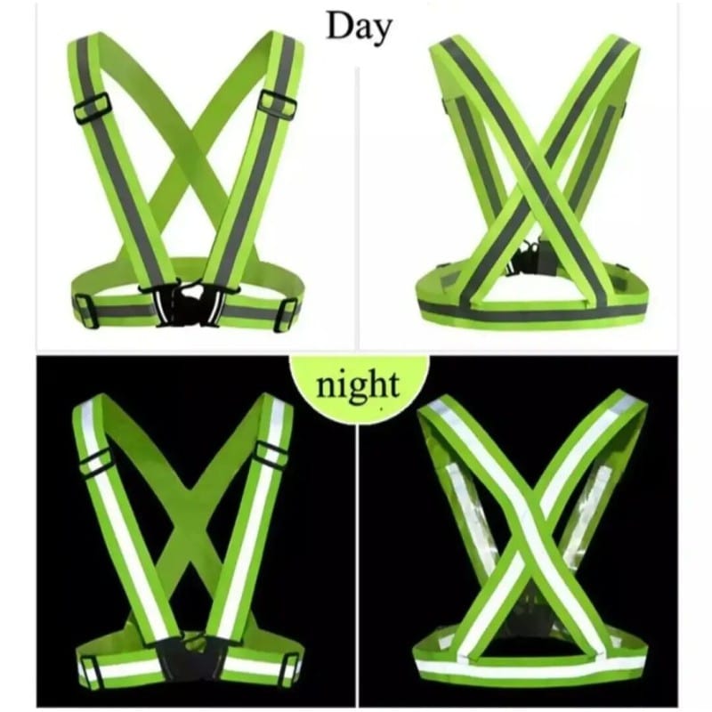 Picture of High visibility neon reflective Safety vest for Construction work, Cyclist Multicolor