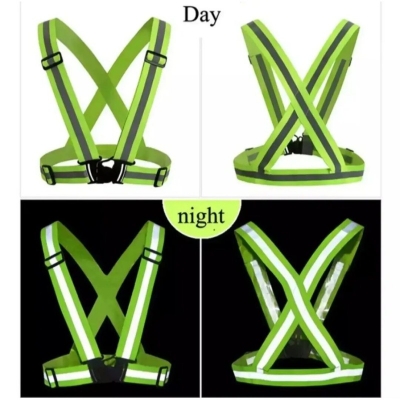 Picture of High visibility neon reflective Safety vest for Construction work, Cyclist Multicolor