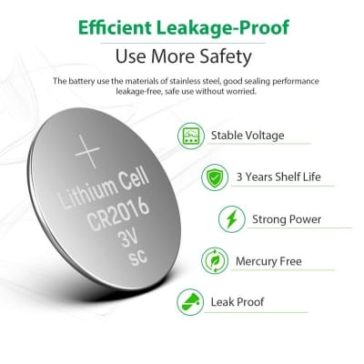 Picture of Maxell CR2016 Button Battery 3V Lithium Battery(1pics) Silver