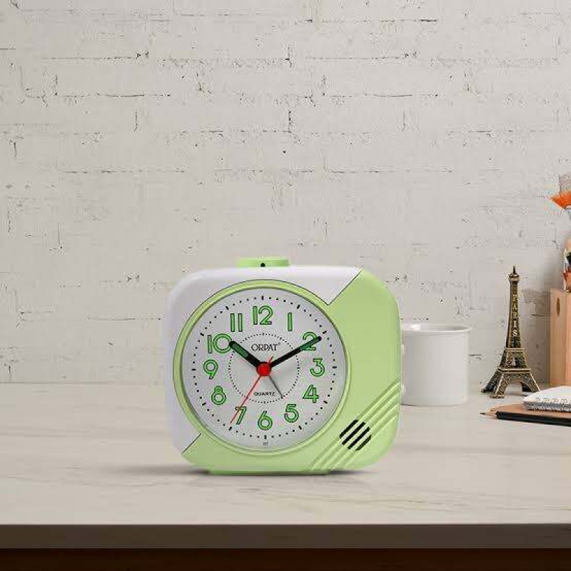 Picture of Orpat Elegant Square Quartz Desk Alarm Clock TBB-207 
