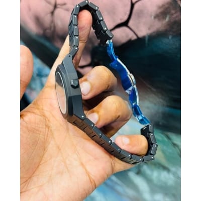 Picture of New Aura Arabic Watch Men's Quartz Watch Black Carbon Plastic watch for men 
