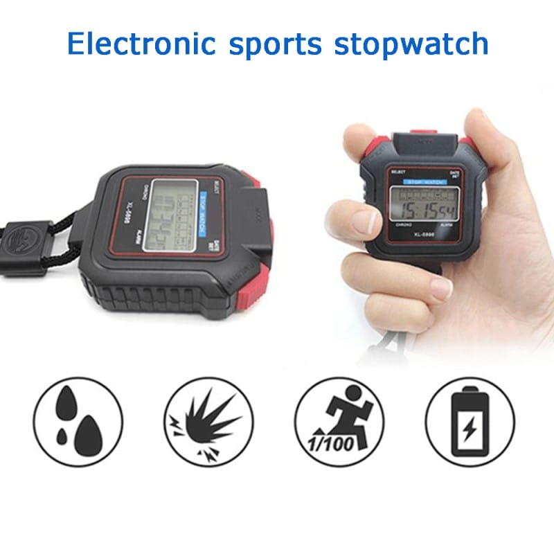 Picture of Stopwatch KK-5898 is an Electronic Stopwatch Suitable for the laboratories & Playgrounds of schools, colleges, universities & polytechnics to measure time intervals Black