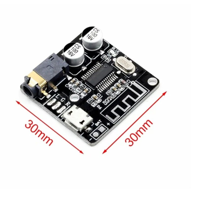 Picture of VHM-314 Bluetooth Audio Receiver Board Bluetooth 5.0 MP3 Lossless Decoder Board Wireless Stereo Music Module Black