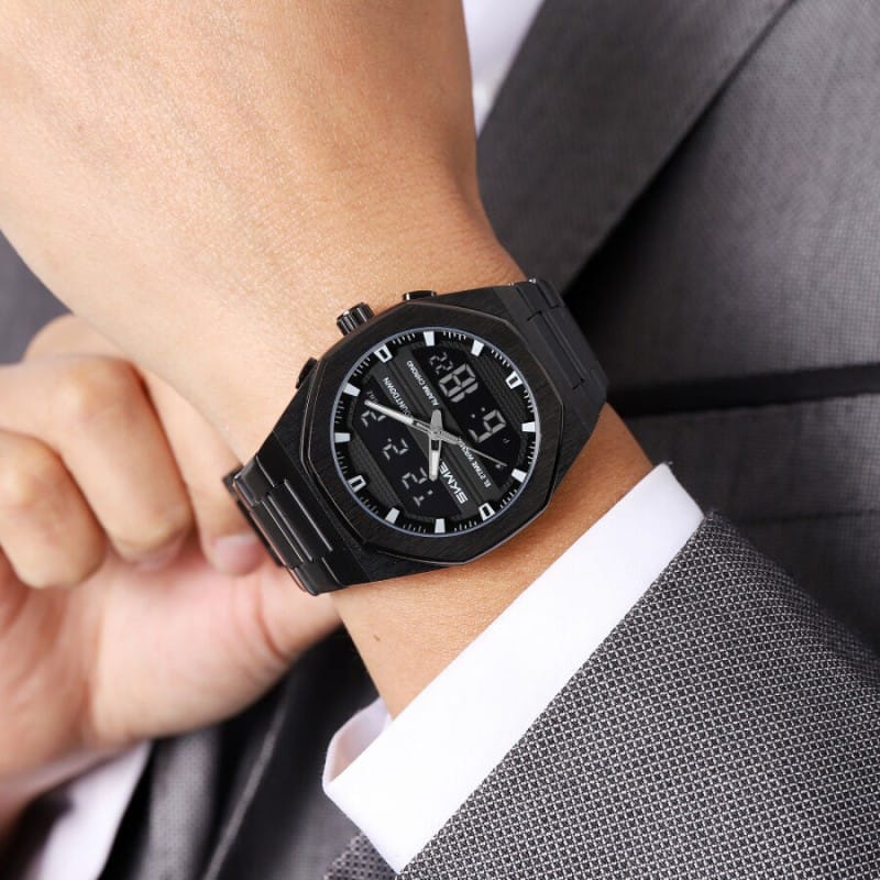 Picture of SKMEI 2624 Fashion Men's Electronic Watch Dual Display Luminous Countdown Sport Digital Watches for Man 